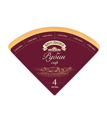 Сыр полутвердый «Брест-Литовск Рубин»