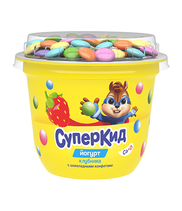 Йогурт густой "СуперКид" с топпером