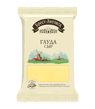 Сыр полутвердый "Брест-Литовск Гауда"
